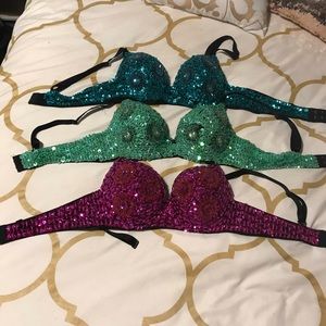 Sequined bras